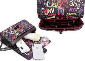 img 1 attached to VOGUZY Handbags Graffiti Crossbody Shoulder Women's Handbags & Wallets in Shoulder Bags