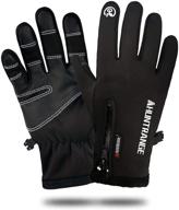 waterproof winter driving gloves for men – screen-friendly accessories logo