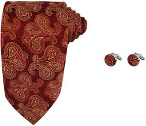 img 4 attached to 🎁 A1130 Patterned Presents - Economics Cufflinks for Boys' Necktie Accessories