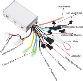 img 2 attached to 🚲 Alomejor E-Bike Conversion Kit with LCD Panel - 36V/48V 250W/350W Brushless Motor Controller for Electric Bikes