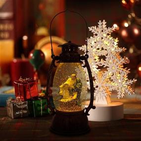 img 2 attached to 🎄 Evelyne GMT-10316-M Jesus Christ Nativity Christmas Snow Globes Musical - Perfect Christmas Home Decorations with LED Lighted Swirling Glitter Water Lantern