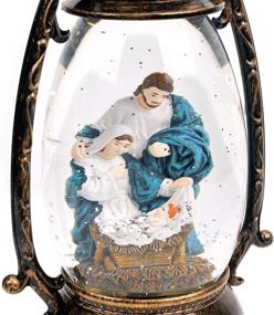 img 1 attached to 🎄 Evelyne GMT-10316-M Jesus Christ Nativity Christmas Snow Globes Musical - Perfect Christmas Home Decorations with LED Lighted Swirling Glitter Water Lantern
