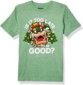 img 3 attached to Nintendo Little Mario Vibes Heather Boys' Clothing for Tops, Tees & Shirts