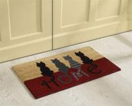 🏠 enhance your home's entrance with better trends door mat: durable, easy-to-clean, colorful & 100% natural coir, 18" x 30", cat-inspired design logo