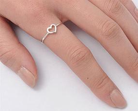 img 1 attached to Womens Simple Promise Sterling Silver