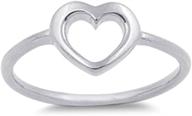 womens simple promise sterling silver logo