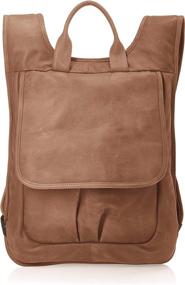 img 4 attached to Piel Leather Laptop Backpack Charcoal Backpacks