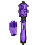 💁 the knot dr. infinitipro by conair все-в-одном сушилка-щетка, стайлер, фен и объемизатор - черный/фиолетовый логотип