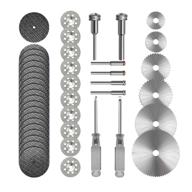 🔧 36-piece cutting wheel set for rotary tool, 6 hss circular saw blades, 20 resin cutting discs, 10 545 diamond cutting wheels, 2 screwdrivers logo