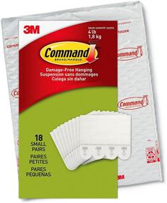 img 4 attached to 🖼️ Command Picture Hanging Strips: 18 Pairs (36 Strips) for Damage-Free Decoration – Easy Open Packaging