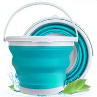 🪣 thanice collapsible bucket with handle - 5l foldable beach toys container, no lid folding laundry bucket, small buckets for cleaning, gardening, packing, camping, outdoor survival logo