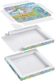 img 1 attached to 🌊 Arteza Adult Coloring Book, 12.1 x 13.5 Inches, 30 Sheets, Ocean Illustrations, 215-lb Paper, DIY Coloring Sheets Foldable Into 8 x 8 Inches Frames, Art Supplies for Relaxation, Reflection, and Crafting