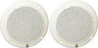 🔊 poly-planar ma-4054-w: superior 4-inch 2-way coaxial white speaker with 40w power logo