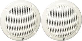 img 1 attached to 🔊 Poly-Planar MA-4054-W: Superior 4-inch 2-Way Coaxial White Speaker with 40W Power