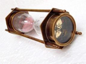 img 2 attached to Solid Brass Decorative Timer Glass