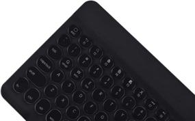 img 3 attached to INI Totetype Super Slim Portable Wireless Bluetooth 🔤 Backlit Keyboard for iPad, Android, Windows & Tablets - Black