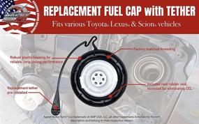 img 2 attached to 🚗 Toyota/Lexus Gas Cap - Direct Replacement for 77300-33070 - Compatible with 4Runner, Avalon, Camry, Corolla & More