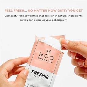 img 2 attached to 🌴 Woo More Play Freshies: Discover the Benefits of All-Natural Feminine Intimacy Towelette Wipes with Coconut Oil and Aloe Vera - Aids in Skin Wellness and UTI Prevention! 100% Vegan and Cruelty-Free - Grab Your 20ct Pack Now!