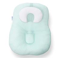 👶 3-in-1 baby lounger, nursing pillow, and tummy time pillow - learn & lounge, made of 100% cotton with memory foam insert, ergonomic design for 0-6 months logo