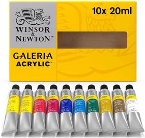 img 4 attached to Набор акриловых красок Winsor & Newton Galeria - 0,7 жидких унций (10 штук в упаковке), набор из 10 штук, размер 7 дюймов.