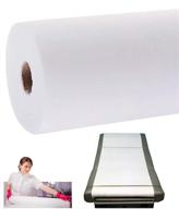 🛏️ savbin disposable 24"x70" non-woven perforated extra-thick bed & table roll - (1-roll/350-feet long/50 sheets per roll) ideal for massage, hospital, chiropractor, waxing, tattoo tables and beds logo