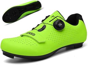 img 4 attached to Cycling Premium Spinning Cleats Comfortable Men's Shoes and Athletic