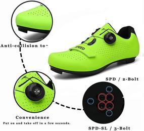 img 2 attached to Cycling Premium Spinning Cleats Comfortable Men's Shoes and Athletic