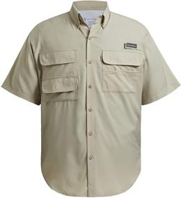 img 4 attached to 🎣 BASSDASH UPF 50 Men's Fishing Dress Shirt Button-Down Woven Short Sleeve for Outdoor Activities