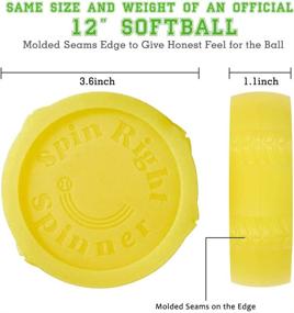 img 2 attached to 🥎 Fastpitch Softball Spinner for Pitcher Overhand Thrower Training, Perfect for Pitching & Throwing, Used by Top Collegiate Programs, 1 Pack - Spin Right Softball Spinner