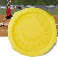 🥎 fastpitch softball spinner for pitcher overhand thrower training, perfect for pitching & throwing, used by top collegiate programs, 1 pack - spin right softball spinner logo