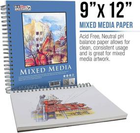 📒 U.S. Art Supply 9x12 Mixed Media Paper Pad Sketchbook, 2…