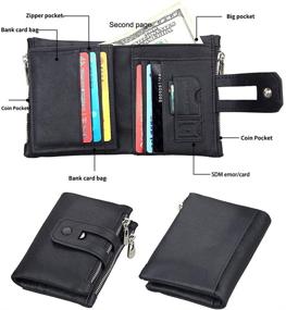 img 1 attached to RFID Blocking Card Wallet Men&#39