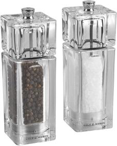 img 2 attached to 🌶️ Cole & Mason Precision Grind Cube Pepper Mill: Acrylic/Clear, 14.5 cm - Perfectly Ground Pepper Every Time!