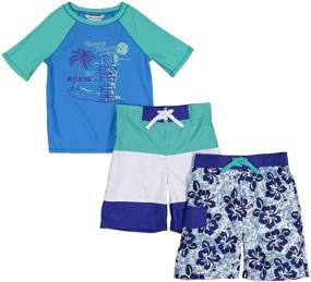 img 1 attached to 🩲 Tommy Bahama Toddler Rashguard Swimsuit: Top-notch Boys' Swimwear for Ultimate Protection