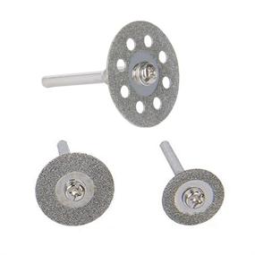 img 2 attached to Hamineler Diamond Cutting Wheel Set: 30 Pcs with Different Sizes and Mandrel for Precise Rotary Tool Cutting