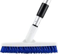 🧹 telescopic grout cleaner brush with tough bristles for kitchen, shower, tub, and tile surfaces - by elitra home (swivel grout scrubber) logo