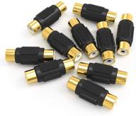 улучшите связь с аудио и видео с помощью адаптера electop 10 pack gold rca female to female coupler adapter логотип