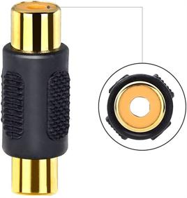 img 2 attached to Улучшите связь с аудио и видео с помощью адаптера Electop 10 Pack Gold RCA Female to Female Coupler Adapter