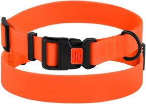 img 3 attached to 🐾 Waterproof Adjustable Dog Collar - Colorful Pet Collars for Small, Medium, Large Dogs & Puppies in Pink, Black, Blue, Mint Green, and Orange