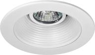 🔆 nicor lighting 4 inch white recessed baffle trim for mr16 bulb (14002): enhanced lighting solution for residential or commercial spaces логотип