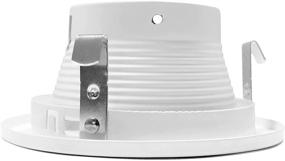 img 2 attached to 🔆 NICOR Lighting 4 inch White Recessed Baffle Trim for MR16 Bulb (14002): Enhanced Lighting Solution for Residential or Commercial Spaces