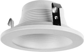 img 3 attached to 🔆 NICOR Lighting 4 inch White Recessed Baffle Trim for MR16 Bulb (14002): Enhanced Lighting Solution for Residential or Commercial Spaces