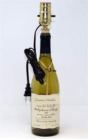 img 2 attached to 🍷 Pre-Wired Wine Bottle Lamp Kit: Easy-to-Use & Stylish Silver Cord and Socket Included