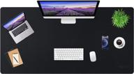 leather desk pad desktop waterproof logo