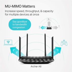 img 2 attached to 🔥 Renewed TP-Link AC1200 Archer A6 Smart Dual-Band MU-MIMO Wireless Wi-Fi Internet Router - Ultimate Connectivity at an Unbeatable Price!