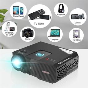 img 3 attached to Projectors SHOU Synchronize Android、IOS、Fier TV、AV、VGA、HDMI、USB、