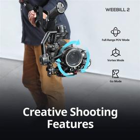 img 2 attached to 📷 Zhiyun Weebill 2 Camera Stabilizer: Ultimate 3-Axis Handheld Gimbal for DSLR & Mirrorless Cameras with 2.88” Flip-Out Touch Screen, 8.8lbs Payload - Sony Canon Nikon Panasonic Lumix Fujifilm