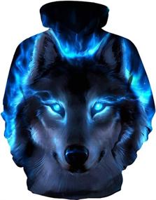 img 4 attached to 🆕 Unique and Trendy GLUDEAR Novelty Hoodies Sweatshirts for Boys' Fashion - Shop now at Fashion Hoodies & Sweatshirts!