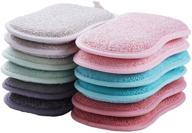 🧽 12-pack heavy-duty scrub scouring sponges – non-scratch microfiber, effortless cleaning for dishes, pots, and pans – all-in-one cleaning solution (6 vibrant colors) logo