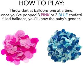 img 3 attached to Rool - Пакет игры для раскрытия пола: Дартс-доска, воздушные шарики, конфетти, украшения.